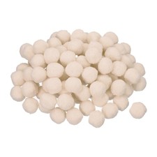 100 PCS Nude Pom Felt Balls Felting Fabric 1cm 10mm Home DIY Crafts Project
