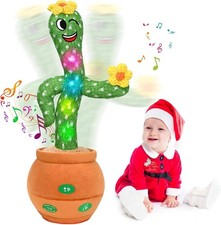 Dancing Talking Cactus Toy with Adjustable Volume, Interactive Cactus Baby Toys