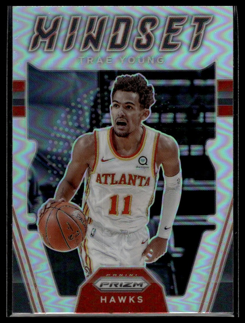 2021-22 Panini Prizm #12 Trae Young Mindset Prizms Silver