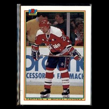Michal Pivonka Rookie #68 1990-91 Bowman Washington Capitals Hockey Card NHL. rookie card picture