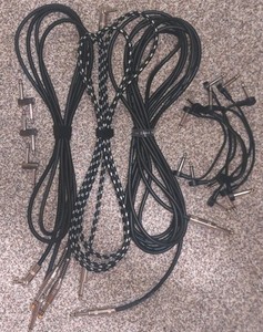 Lot of Guitar Cables and Connectors