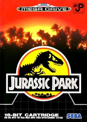 SEGA Mega Drive - Jurassic Park mit OVP OVP beschädigt