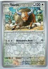 Tauros 112/142 Common Stellar Crown Pokemon Reverse Holo Near Mint