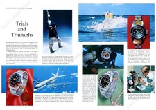 Orologio Rolex Submariner GMT Master 1963 foto a colori pubblicità vintage NUOVO POSTER 18x24