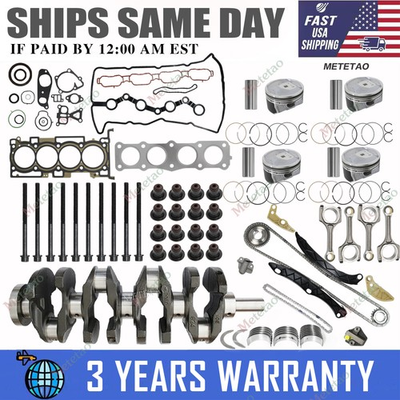 #ad G4KJ 2.4L Engine Rebuild Kit Crankshaft Rod Timing For Hyundai Tucson Kia Optima $185.99