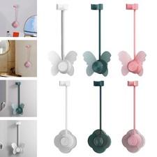 fellaptop Wall Mounted Hair Dryer Holder Adjustable Arm No Drill Hair Tools