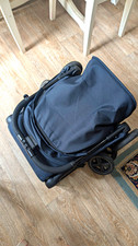 Black Single Folding Pushchair with Hood/Canopy, Rubber Tyres, From 6 Months