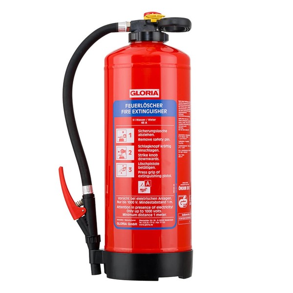 Gloria Wasser-FeuerlöScher WH 9 Pro, Brandklasse A, Inhalt: 9 Kg-image