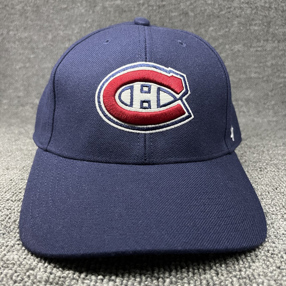 Montreal Canadiens '47 MVP Navy Adjustable Hat NHL Hook & Loop Strap Cap
