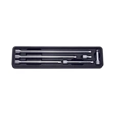 Ko-ken USA 1/4 Sq. Dr. Wobble-Fix Extension Bar Set 28-250mm ABS Tray  6 pieces