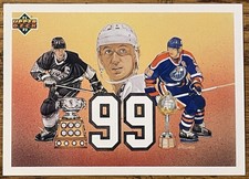 Wayne Gretzky 1991-92 Upper Deck “99” Hockey Card #38 LA Kings NHL HOF Free Ship