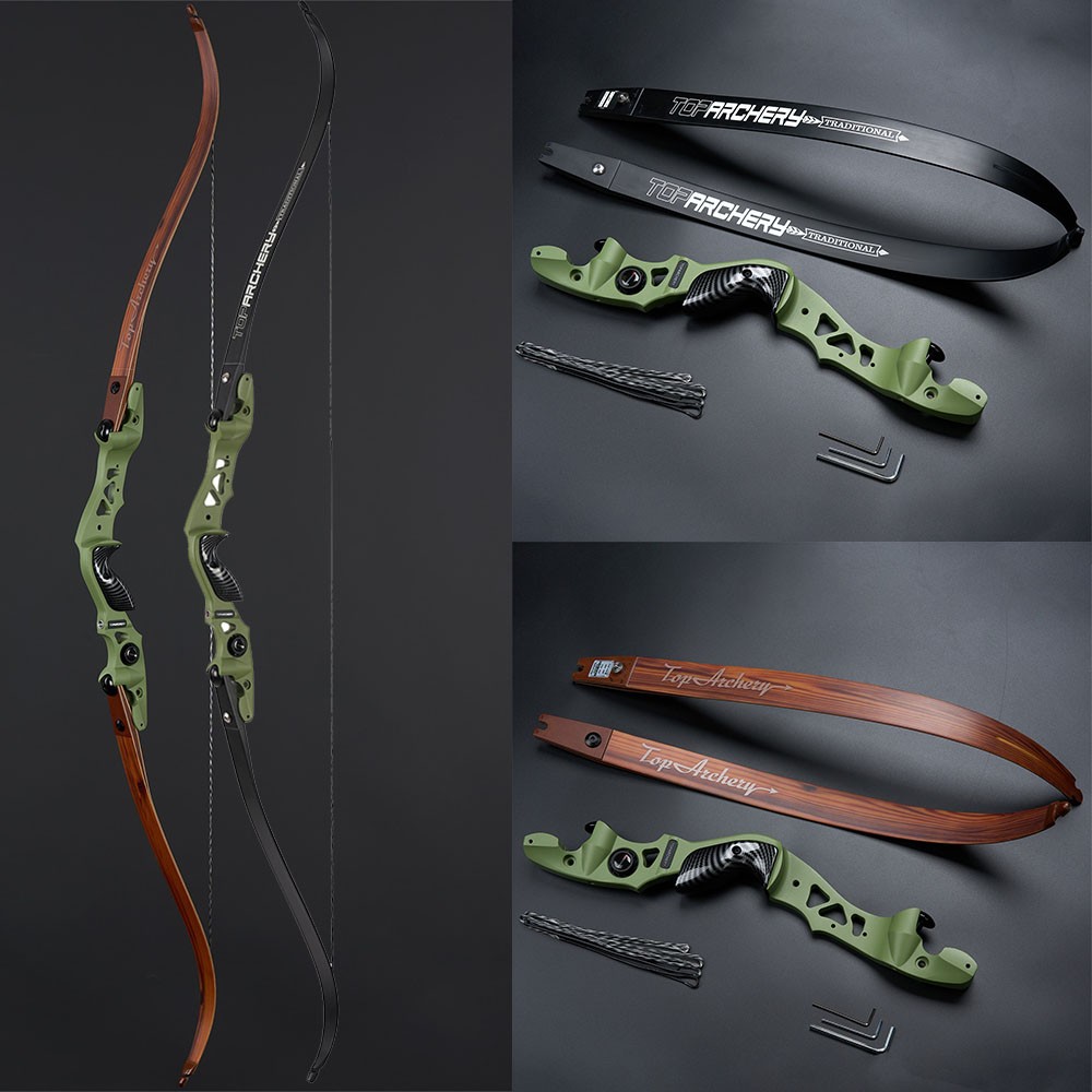 Arc Recurve Takedown 62 ILF 25-60lbs TOPARCHERY - Pour Chasse/tir
