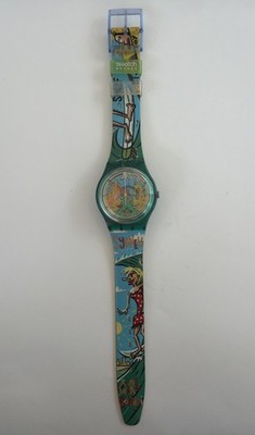 VINTAGE SWATCH AG1997 BIG SWELL SURF SKG100 WATCH New Battery