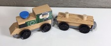 Kidkraft 2009 Wooden Magnetic Railway Train Engine And Cargo Car