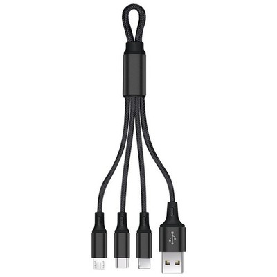 3in1 Multi USB Ladekabel USB-C Ladekabel iPhone Ladekabel Micro USB Ladekabel