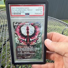 Pokemon 2021 Chilling Reign Galarian Moltres V 177/198 Alt Full Art Holo PSA 10 on eBay