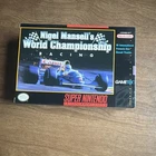 GameTek Nigel Mansell's World Championship Racing SNES Manual Racing NTSC-U/C