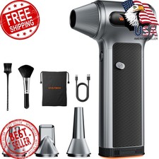 WOLFBOX MF200 Compressed Air Duster, Removable Battery, Car Cleaning, Home ...
