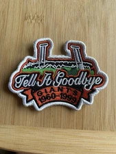 1999 San Francisco Giants Candlestick Park "Tell It Goodbye" Closing Patch 4"x3"