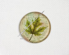 Fall Needle Minder, Fall Cross Stitch Needle Minder, Needle Minder, Leaf