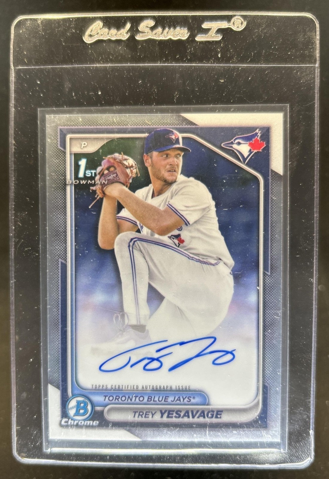 2024 Bowman Draft Trey Yesavage Chrome Auto 1st Prospect #CPA-TY Blue Jays