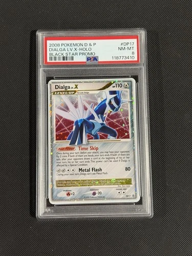 2008 Pokémon D &P Dialga Lv.X - Holo Black Star Promo #DP17 PSA 8
