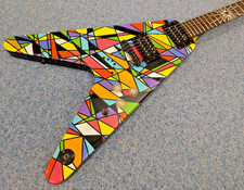 Dean Michael Schenker Kaleidoscope Flying V Electric Guitar-RARE