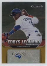 2022 Panini Prizm Draft Picks Gold 9/10 Eddys Leonard #AU-EL Auto 19n6