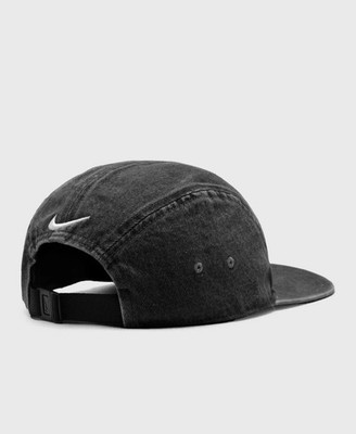 Nike Fly Just Do It Black Washed Denim Unstructured 5 Panel Cap