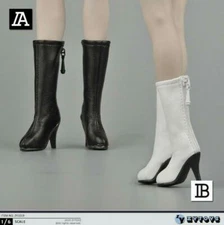 ZY TOYS 1/6 scale Zipper Short boots HOLLOW for 12'' Female Figure Body Doll