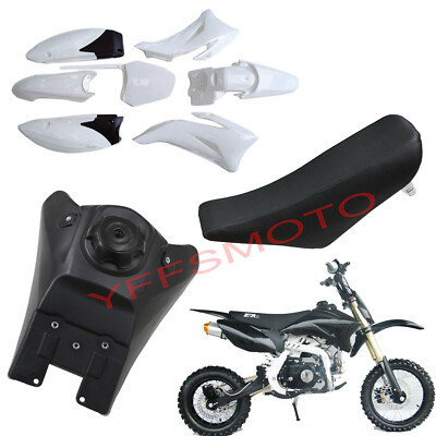 White Motocycle Plastic Fender Faring Tank Seat For Dirt Bike
