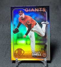 Blake Snell Rainbow Foil 2024 Topps Update Series #US57 San Francisco Giants