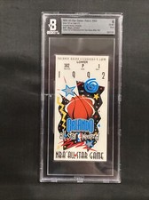 1992 NBA All Star Basketball Game Ticket 6 EX-MT Magic Johnson MVP After HIV