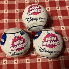 Lot of Three ZURU 5 Surprise Mini Brands Disney Store Edition Series 1