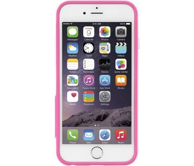 Tavik Outer Edge Bumper frame Case for Apple iPhone 6 6S 4.7 White/Magenta - Image 3 of 4