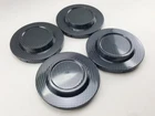 CENTER CAPS WHEEL HUB Car Truck Sport Racing 4WD Size 106mm. Black Carbon 4pcs.