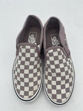 Vans Classic Slip On Shoe Checked Light Purple Lavender Women  s 8