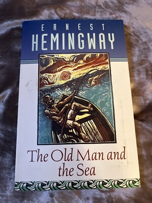 1995 OLD MAN AND THE SEA Ernest Hemingway FVF 7.0 Scribner Paperback / Fisherman