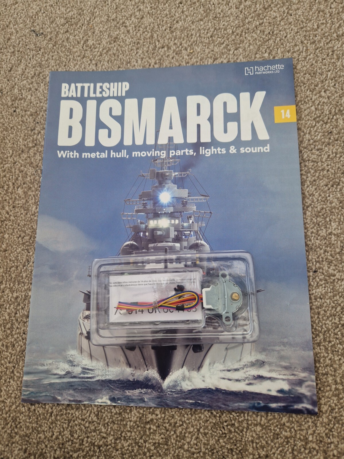 1/200 HACHETTE BUILD THE BISMARCK SHIP MODEL BATTLESHIP ISSUE 14 INC PART
