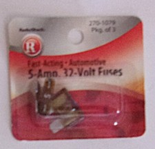Radio Shack 270-1279 Fast Acting Fuses Automotive  NEW