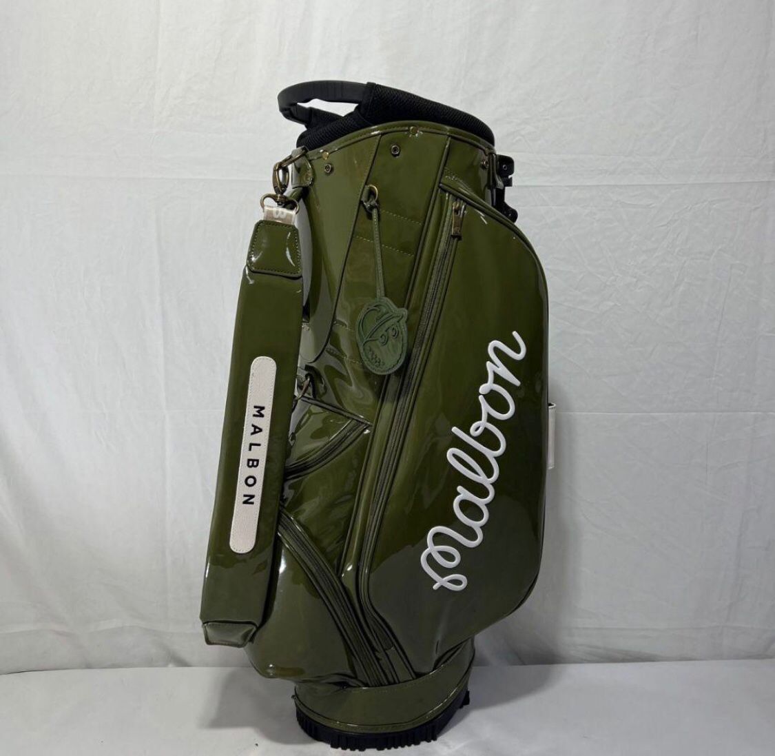 Malbon Golf Caddie Bag Stand Bag Enamel JP 2024 Green Malbon Golf Caddie Bag Stand Bag Enamel JP 2024 Green