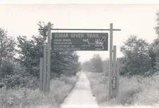Sugar River Trail-Albany, Wisconsin WI RPPC post 1950