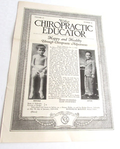 1928 TOLEDO OHIO Palmer Chiropratctic Educator Brochure Rhinehart & Rhinehart