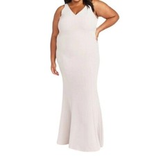 Show Me Your MuMu Morgan Gown Vintage Rose Stretch Crepe Women XXL