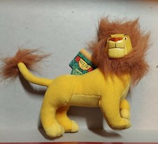 The Lion King Mufasa mini vinyl Plush Doll 96 vtg disney stuffed applause w tag
