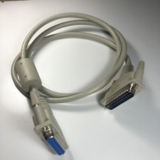 25-Pin RS-232 Serial Cable MALE DB25 to FEMALE DB25 Jackscrews cord 80C 30V VW-1
