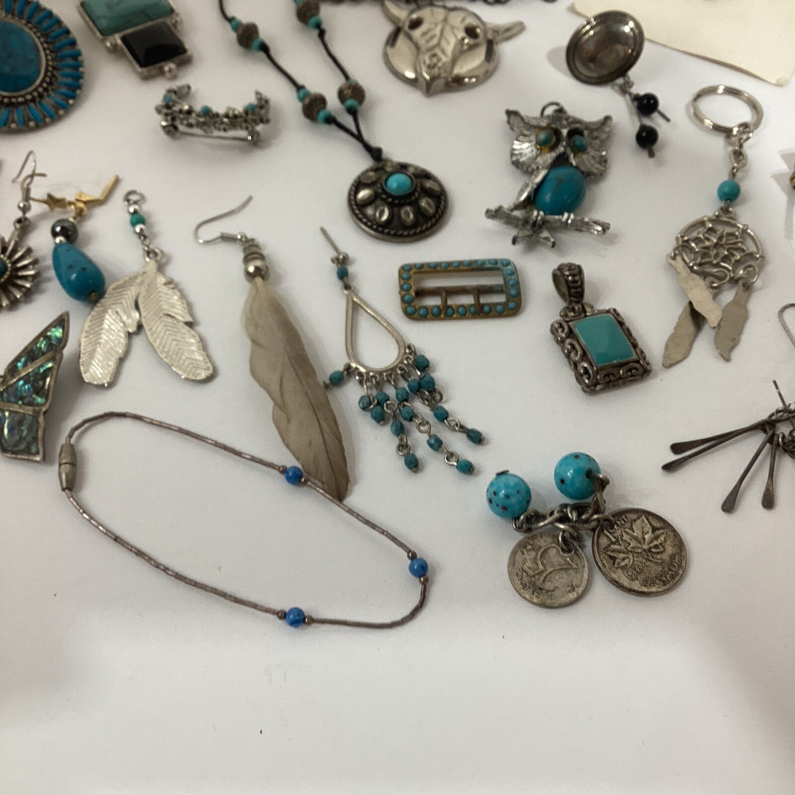Vintage Lot Of 28 Native American Southwestern Costume Jewelry eBay