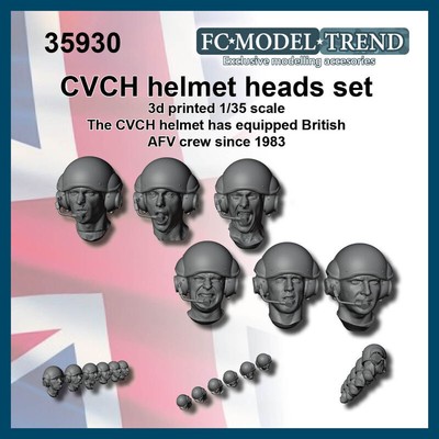 FC Trend 1/35 Heads with CVCH Tank Crew Helmet