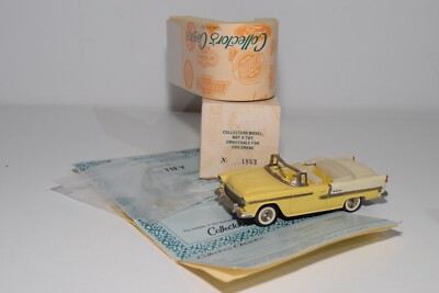 B7 1:43 BUBY COLLECTORS CLASSICS CHEVROLET 1955 CABRIO GELB AUSSTELLUNG