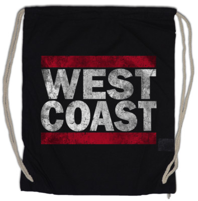 WEST COAST Turnbeutel Run Fun DMC USA United States New City Band Side East